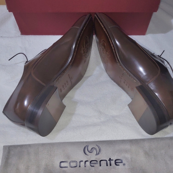 ???️Corrente Burgundy Cap Toe Leather Oxfords main image 6